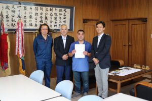 【翔凜中学校・高等学校】感謝状を贈呈させていただきました！